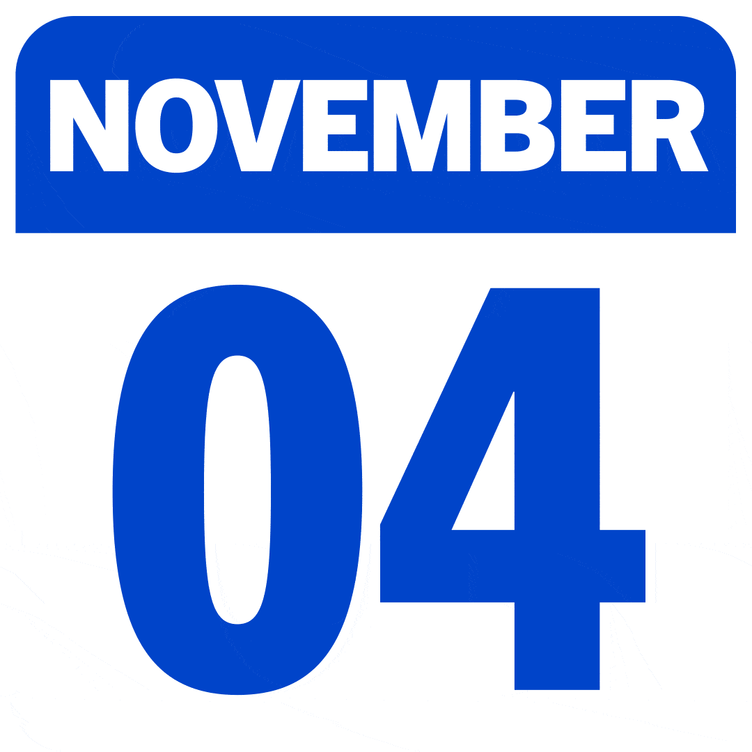 Image: Calendar circling November 4th