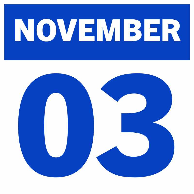 November 03