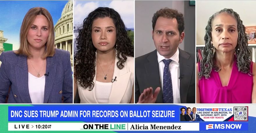 DNC SUES TRIMP ADMIN FOR RECORDS ON BALLOT SEIZURE