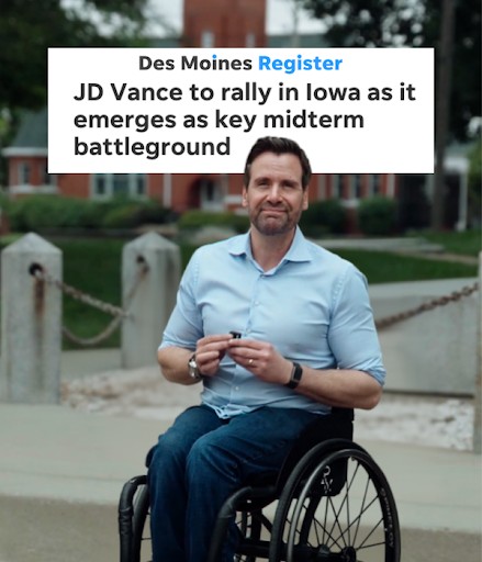 Des Moines Register: JD Vance to rally in Iowa as it emerges as key midterm battleground